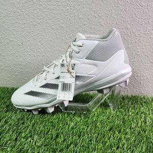 Adidas Adizero Impact MD Baseball Cleats IH2540 White Black Mens Size 12.5 New